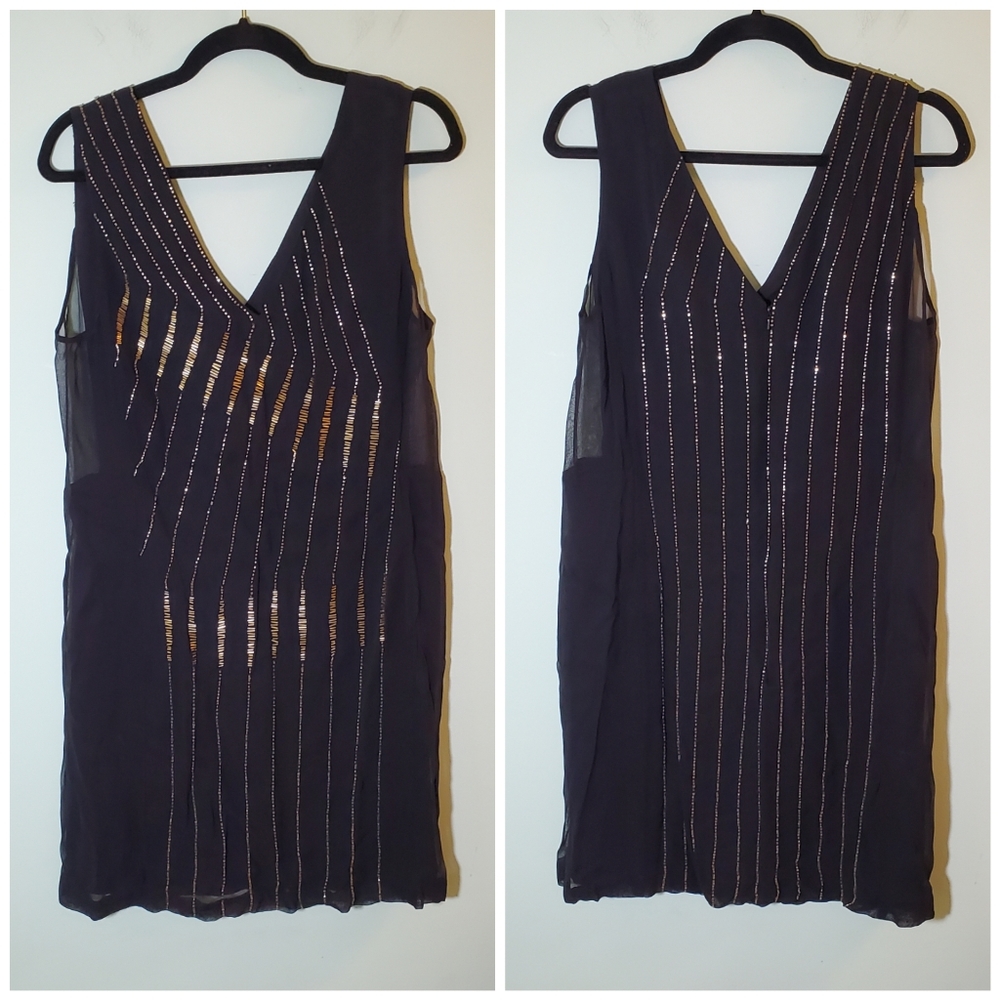 French Connection Atlantic Wave Beaded Dress - Picture 5 of 10